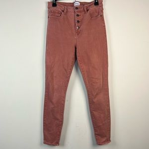 Pistola Clay Button Fly High Rise Skinny Jeans, 29